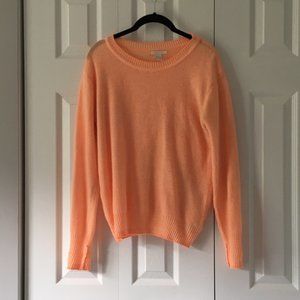 Neon Orange Crewneck Sweater